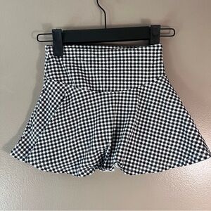 Gingham Athletic Skort